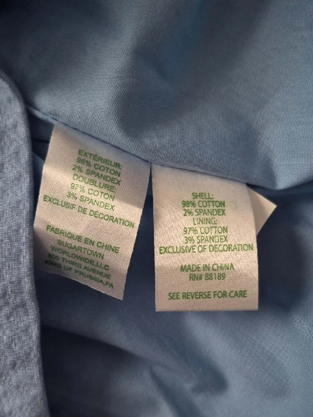 Lilly Pulitzer Powder Blue Sheath Dress with Gold Beaded V-Neck Size 4 - Picture 7 of 16